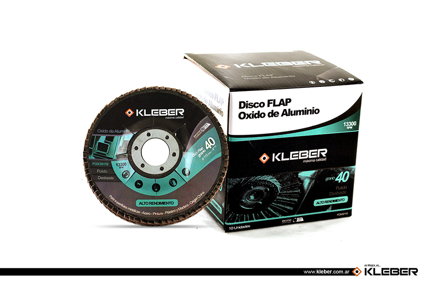 DISCO FLAP OXIDO DE ALUMINIO GRANO 40