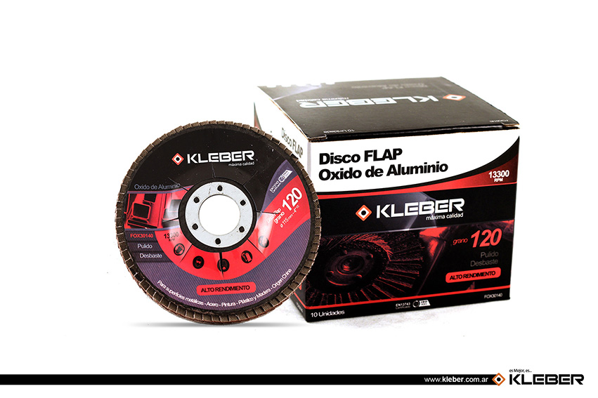 DISCO FLAP OXIDO DE ALUMINIO GRANO 120