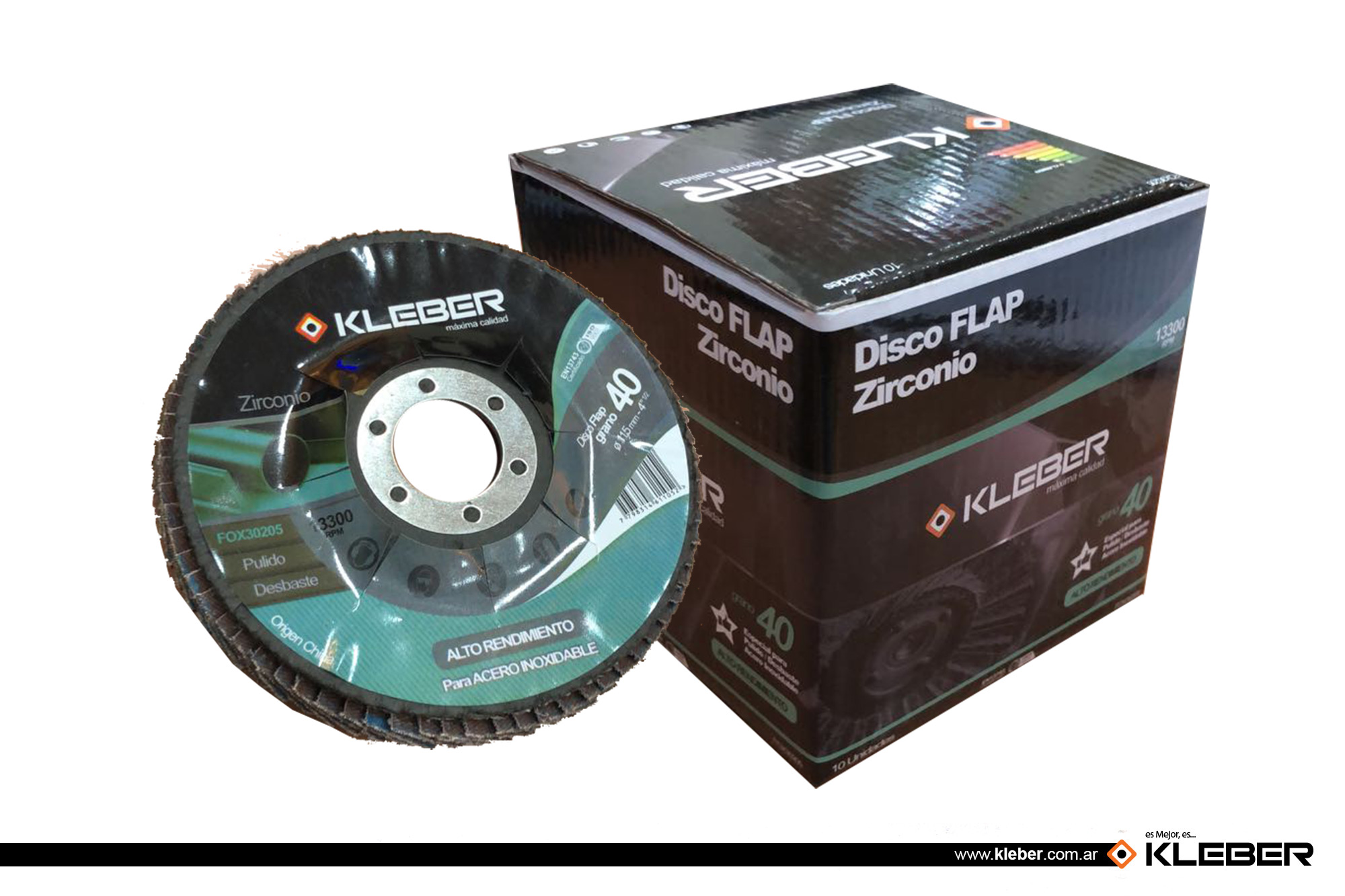 DISCO FLAP OXIDO DE ZIRCONIO GRANO 40